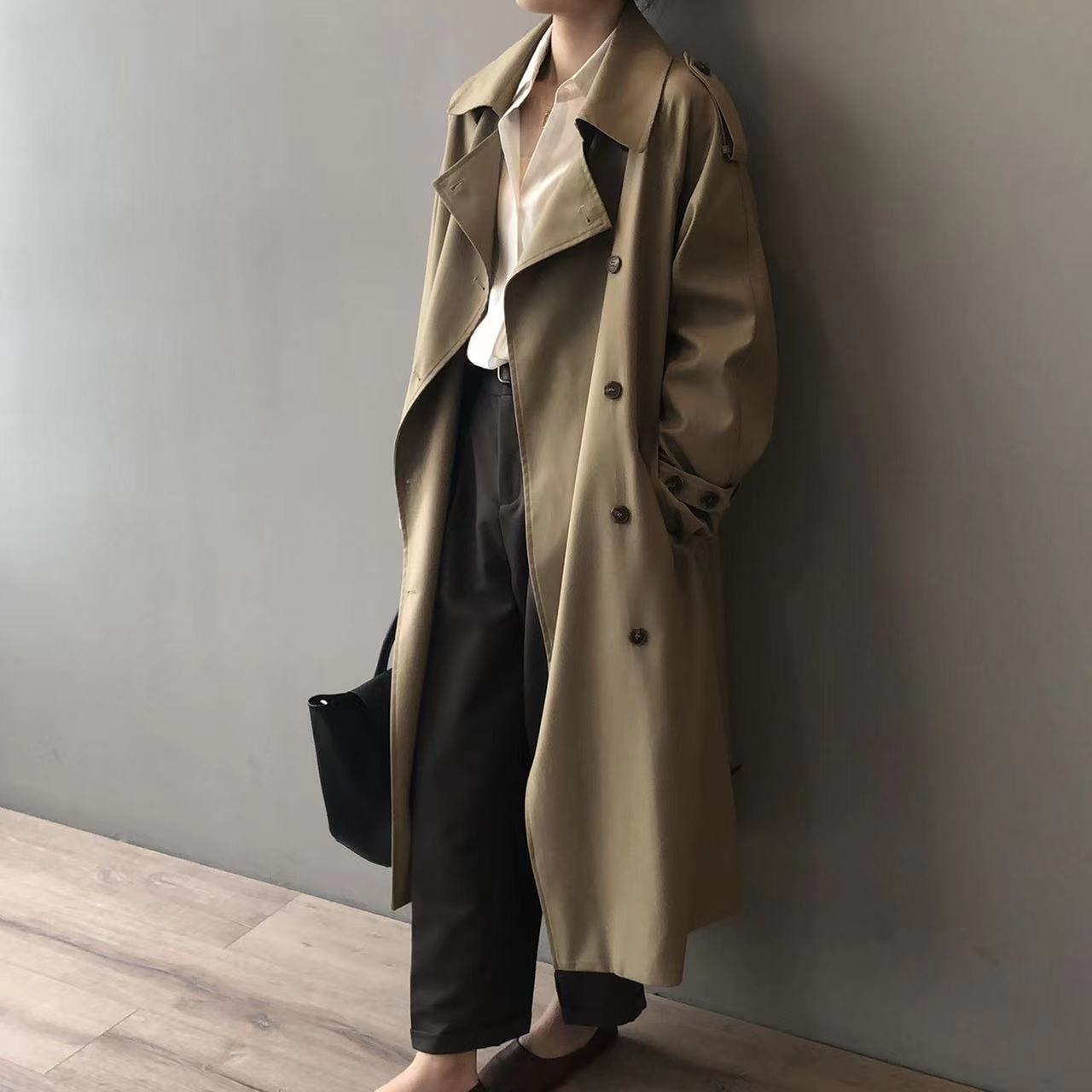 Laura - Klassischer Winter Oversized Trenchcoat für Damen