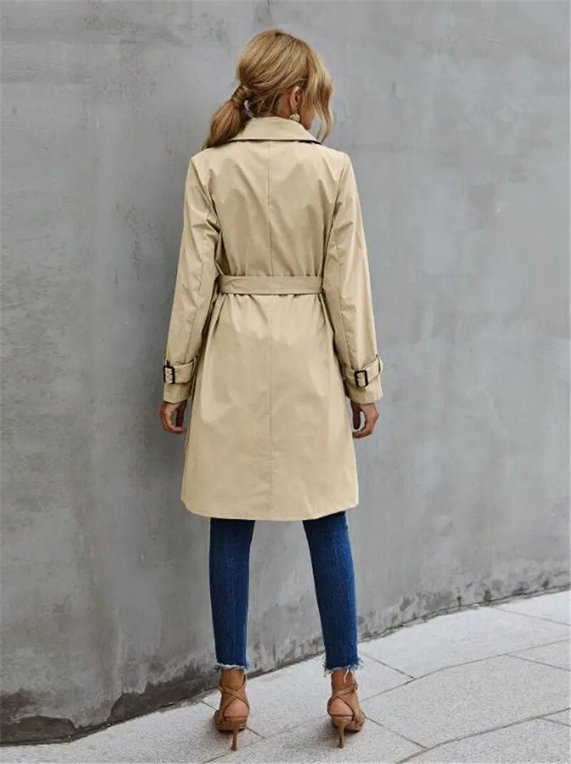 Serenity - Klassischer und Stilvoller Herbst-Trenchcoat für Damen