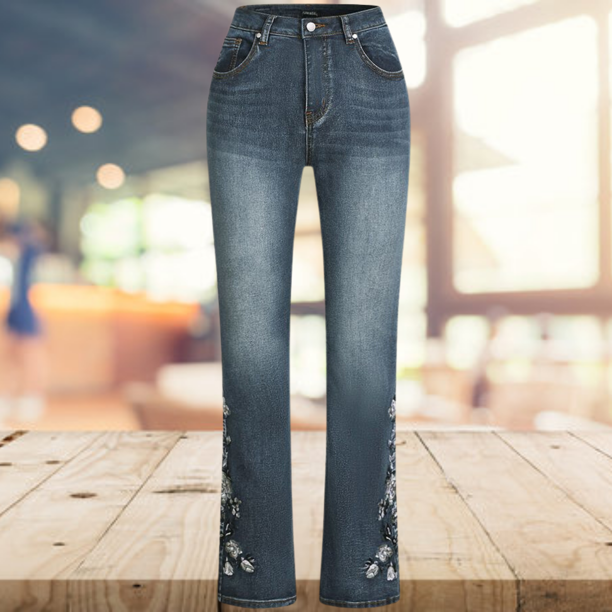 Verity - Vintage-Denimhose für Damen