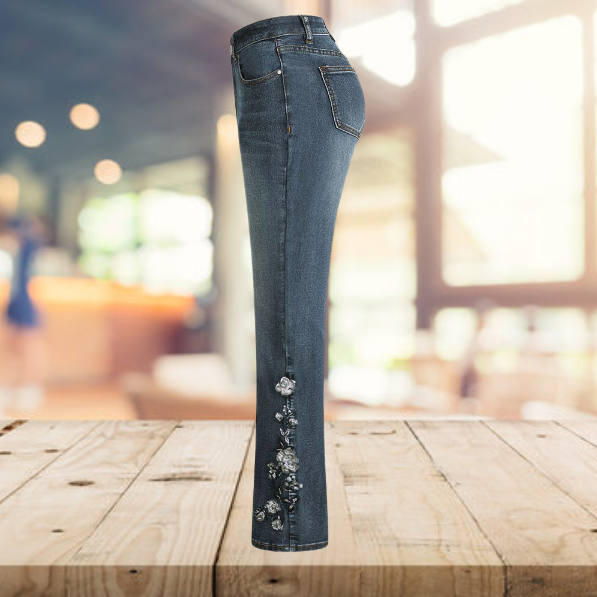 Verity - Vintage-Denimhose für Damen