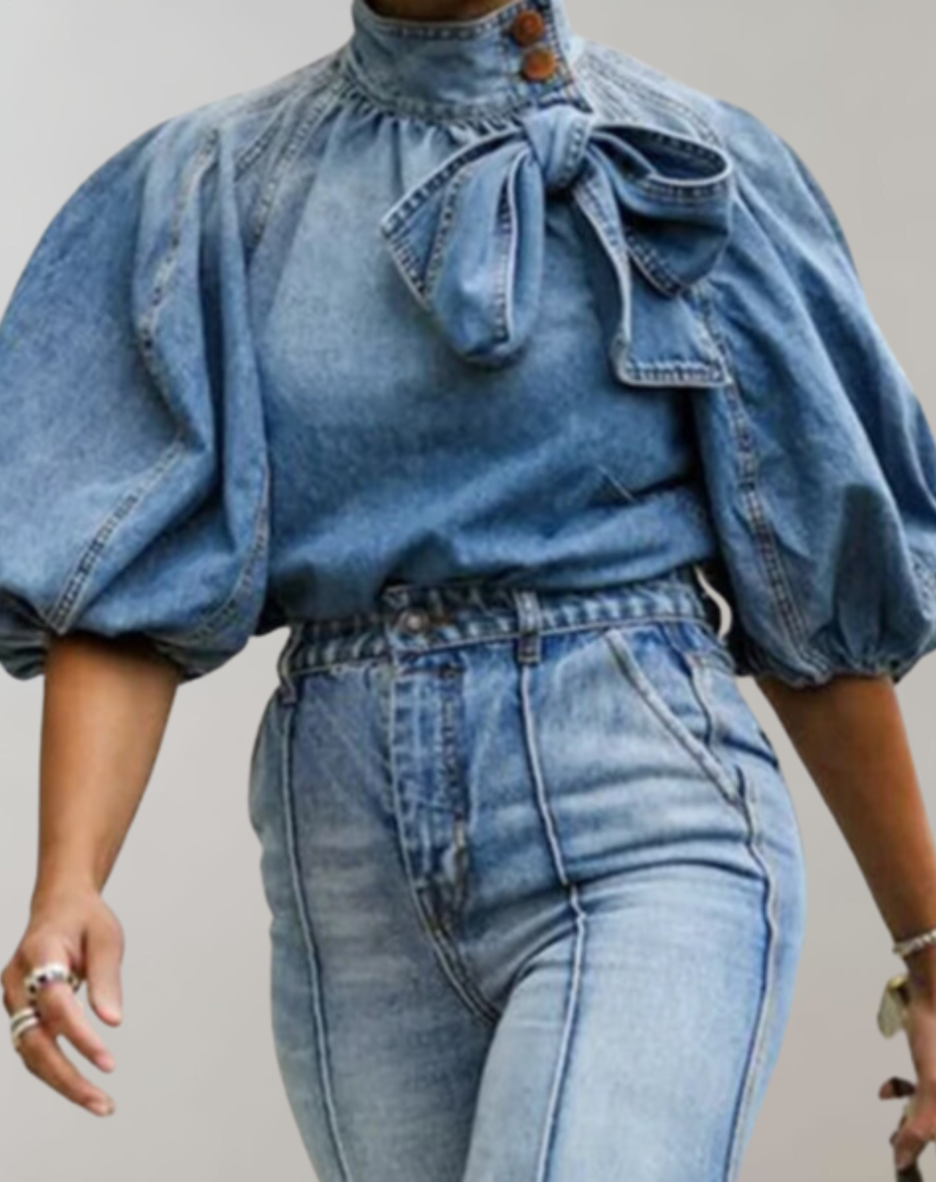 Aliyah™ | Denim-Bluse