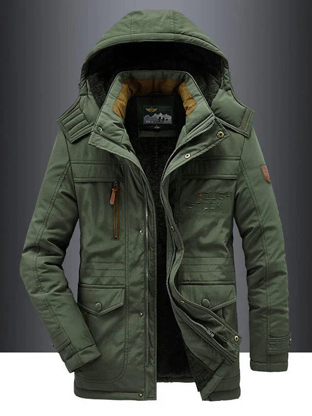 Zaiden - Lässige und Stilvolle Winter-Armee-Jacke für Herren