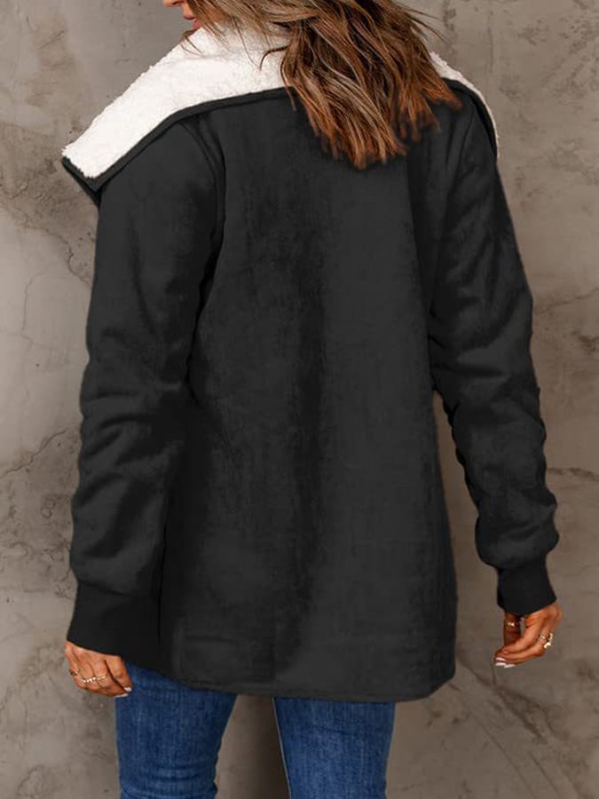 Celia - Schicker und Bequemer Winter-Fleece-Mantel für Damen