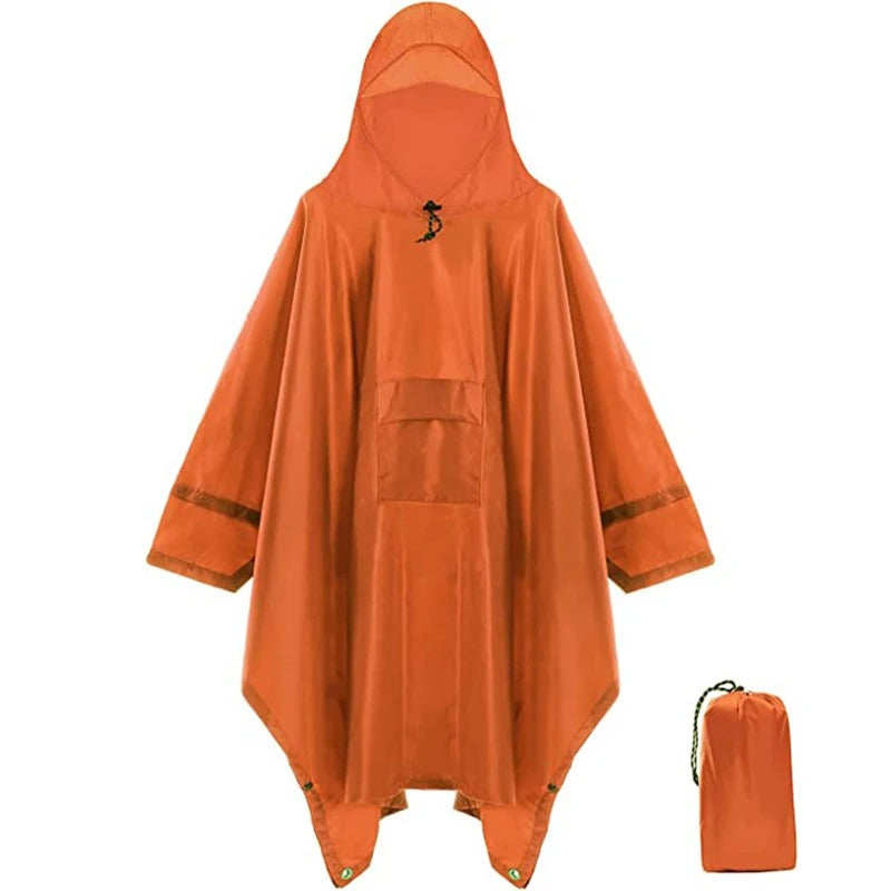 Stella - Lässige und Stilvolle Herbst-Wasserdichte-Poncho mit Hülle für Herren