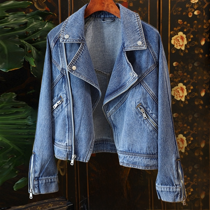 Lydia - Schicke frühlingsblaue Denimjacke für Damen