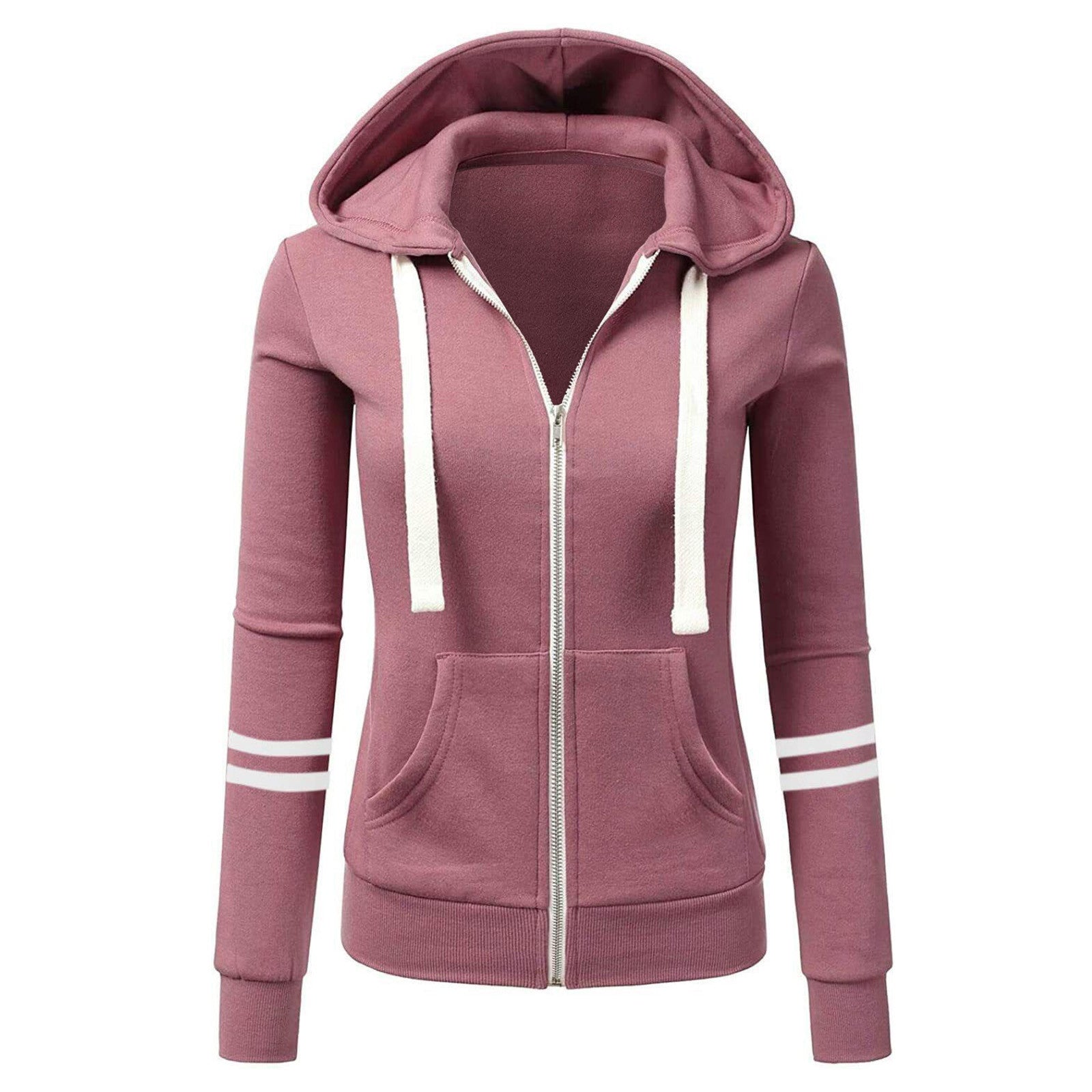 Adeline - Schicker und Schlanker Winter-Wollhoodie mit Reißverschluss für Damen