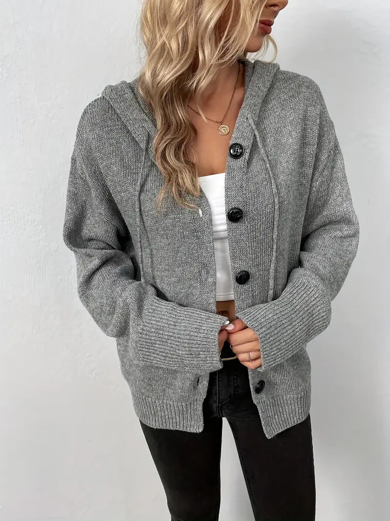 Alexa - Schicker Herbst Langarm Strickjacke für Damen