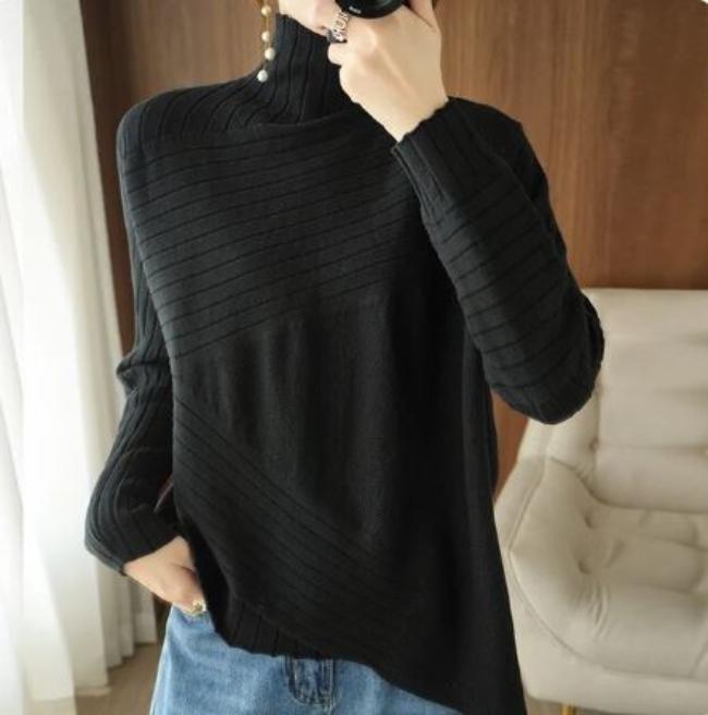 Celina - Lässiger Damen-Rollkragenpullover