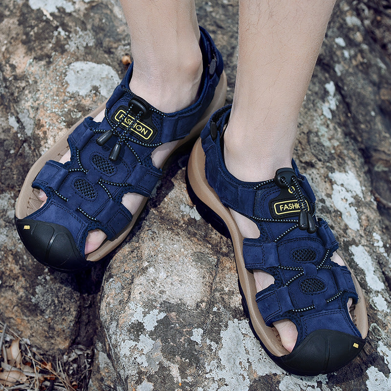 Andrew - Modische Herren-Ledersandalen