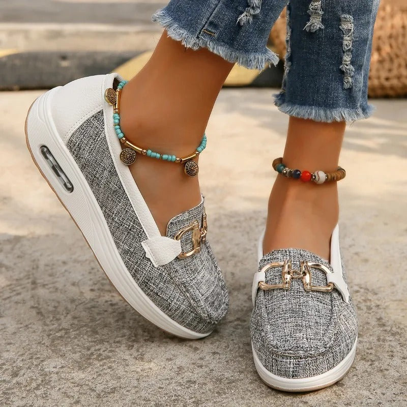 Eleanor - Atmungsaktive Mesh-Keilschuhe