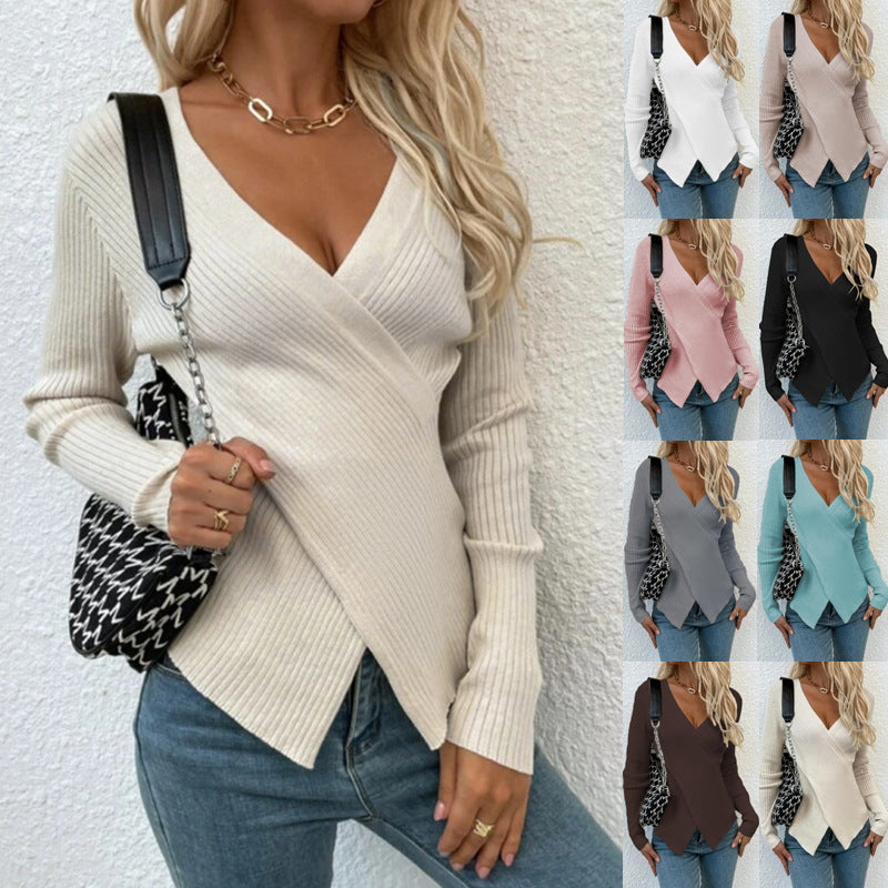 Cederic | Frauen Casual gestrickt Pullover Sueter Mujer Elegante Pullover