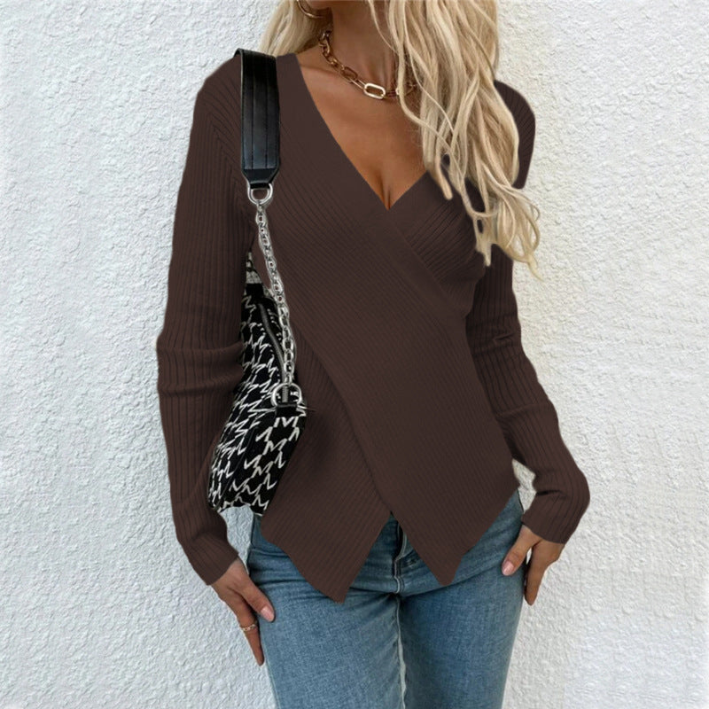 Cederic | Frauen Casual gestrickt Pullover Sueter Mujer Elegante Pullover