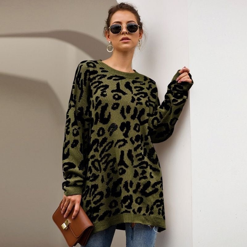 Ariza | Leopard Lose Pullover