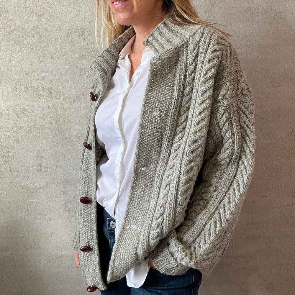 Chelsea - Schicker Frühlings Eleganter Beige Cardigan für Damen