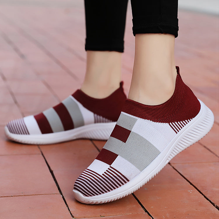 Frauen Slip On flache Schuhe